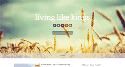 Desktop Screenshot of livinglikekings.com