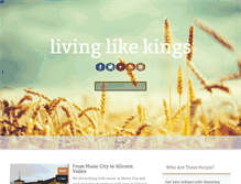 Tablet Screenshot of livinglikekings.com